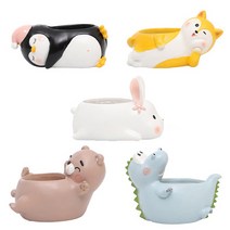 에이블 루고 다육이화분 미니화분4 다육키우기 집들이선물 인테리어, A-51.전원이야기_아기돼지