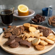 [틔움긴생각] 우리밀쿠키 5종 수제 쿠키답례품 유기농과자, 아몬드