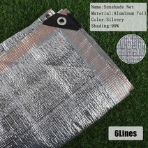 차량용어닝 어닝텐트 차량용 어닝룸 차량용타프 75 99 알루미늄 호일 차양 그물 반사 빛 야외 선 블록 그늘 메쉬 정원 태양 음영 항해 자동차 천막, Shading 99+15x2m