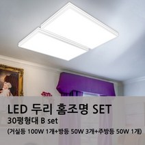 국산 LED 두리 홈조명 SET 플리커프리 30평형대