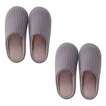 데코트리 미끄럼방지 홈웨어 모던거실화 2p, 그레이