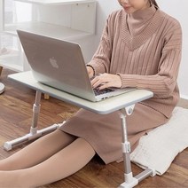 우디 이동테이블 높이조절 접이식 침대 베드 노트북상 이동테이블 _ 6501209EA, $ 블랙