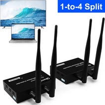 무선 영상 송수신기 hdmi 카메라 유튜버장비 200 비디오 송신기 앰프 수신기 어댑터, tx rx 세트, 우리 플러그
