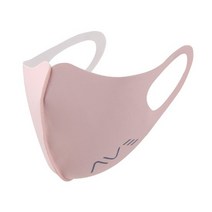 [AVAVE]어베이브 이니셜로고 3D입체 컬러마스크 연핑크, 키즈 S