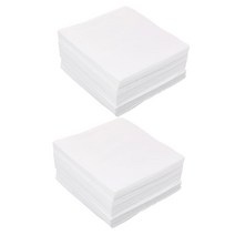 GHSHOP 300Pcs 클린 룸 와이퍼 먼지가없는 섬유 헝겊 부직포 화이트 15x15CM 6', 142x152x68mm