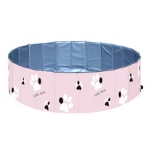 접이식 욕조 애견용 풀장 애완 동물 수영장 강아지, 파란색, 60x20cm