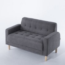 [에보니아] 착불_ 루비 2인용쇼파 (2인소파/착불상품), 색상:-PU인조가죽_그레이