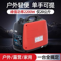 가솔린 발전기 220V 캠핑 무소음 휴대 자가발전기 차박 비상 미니 이동식 소형 발전기, 3000W 전기 가솔린 220V