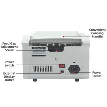 돈세는기계 XD-2100 UV MG IR Money Counting Multi-currency Bill Detector with Calculator, 03 UK, 01 UVMG
