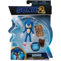 Sonic the Hedgehog 2 영화 10.2cm(4인치) 관절형 액션 피규어 컬렉션(너클) 5744056850, Sonic - Series 2