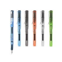 진하오 599A 투명 만년필 (5가지 컬러), 단품, 색상선택:그린