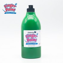 칼라리코 핑거페인트 1000ml 낱색 (18가지 색상 선택), 초록색