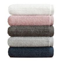 쥬련제작소 40수 170g 라인 호텔수건 5장 세트, 색상별 1장