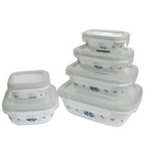 신나라-닷컴_코렐 백합 반찬통 정사각 350mL 냉장보관 밀폐 용기 음식 반찬_ tlsskfk, 신-컴-선택사항없습니다