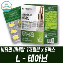 L테아닌 비타민미네랄 건기식 스트레스엔 테아닌