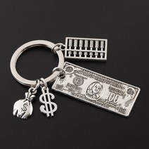 100 달러 usd model keychain money tree 지갑 for handmade 기념품 us currency gift keyring, e2825