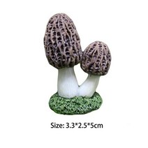 정원조각상 13pcs 크리 에이 티브 정원 장식 인공 선물 시뮬레이션 버섯 동상 수지 홈 인테리어, 회색