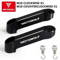 m m 오토바이 백미러 확장 마운트 브래킷 홀더 yamaha 혼다 ktm suzuki kawasaki triumph benelli yamaha, zf-블랙-10mm