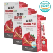 참좋은 홍삼석류 스틱 3박스 6년근 여자선물 여성전용 구증구포 성인 COMPOUND 고려 한국전통선물 풍기