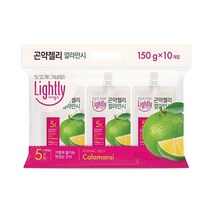 청정원 달달구리 라이틀리 곤약젤리 깔라만시 간편식 쫀득쫀득 야식 150g 10개입 어른 회사간식, 8세트