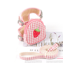 올투펫 강아지 메쉬원단 과일 하네스 백팩 리드줄 3종 택1, S, 민트