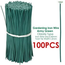 고추말뚝 고추지지대 고추대 고추대뽑기 고추말뚝 100pcs 녹색 원예 포도 나무 등반 식물 케이블 타이 라인 식물 브래킷 부품 분재 꽃 오이 포도 등나무 지원, 30cm, 아미그린-100pcs