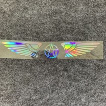 자전거데칼 자전거스티커 자전거커버 오토바이 개인 맞춤 윙 스티커 MBK 로고 장식 다채로운 레이저 반사 방수 전사 술 mbk에 대 한, Colorful-D