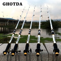 GHOTDA Carbon Fiber Spinning Fishing Rod 2.1-3.6M Telescopic Fishing Pole Spinning Comfortable, China