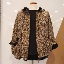 안지크 NC12 호피무늬 린넨 점퍼 DG2JP5120