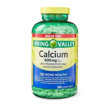 Ikj 칼슘 플러스 비타민 D 태블릿 식이 보충제 밸류 사이즈 600mg 500개