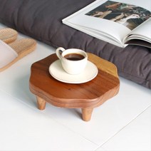 원목 연화반 티테이블 전통 나무 찻상 좌탁 집들이선물 작은상 피크닉용품 낮은상, 특대