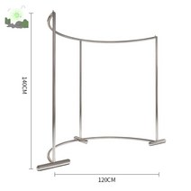 스테스 가방 곡선 옷가게옷걸이 소품 행거 의류, 아크 선반 120길이*140높이, 공식 표준배치