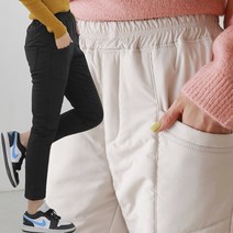 빅빅몰 여성 패딩 바지 허리 전체 밴딩 겨울 빅사이즈 방한 팬츠