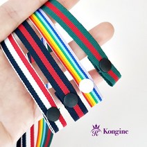 (1 1 국내제작) 삼선리본 마스크 목걸이 마스크줄 마스크 분실방지 목걸이/마스크 목걸이끈/마스크걸이