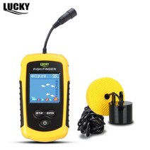 고화질물고기탐지기 Lucky fish finder sonar for 낚시 echo sounder sonar sensor lcd 120m depth sounder 무선 어군 탐지기, 유선 어군 탐지기