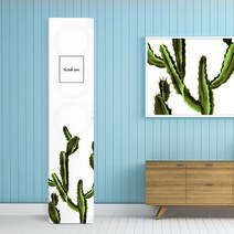 스탠드형 사각일반 에어컨커버_삼성 엘지 에어콘 덮개, 선인장