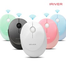 아이리버 IRIVER 2.4GHz 무소음 무선 버티컬 마우스 EQwear-QV7, 핑크
