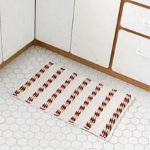 감성인테리어 펜션용 데코 순면 발매트 모던한 북유럽풍스타일 베란다발판, 아이보리