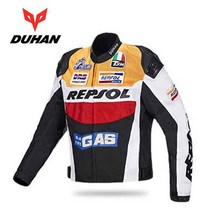 오토바이 라이딩 자켓 봄 여름 DUHAN 모토 크로스 장비 REPSOL 모토 rcycle 재킷 남자 모토 rbike 재킷 모, 02 주황색