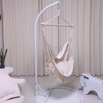 그네 흔들 의자 기숙사 외부용 침실 루프탑 가구 등나무 실내 카페 인테리어 가든, 핸들 브라켓베개 안고 있는 좌석 패드