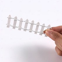 울타리 모형 동물농장 휀스 꾸미기 스몰월드 재료 미니 팬스 작은 정원 난간 디오라마 축소 건축 화분장식 테라리움 미니어처 다육 식물 행잉식물 화분 미니어쳐 하우스 만들기 화이트