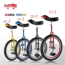 알루미늄 합금 원 바퀴 손수레 균형 자전거 자전거 어린이 성인 곡예-96436, 단일옵션, 09. 20 인치 빨간색 + 브래킷