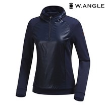*본사직영* [와이드앵글] 여성 우븐 하이브리드 미니후드 티셔츠 WWU19206N4