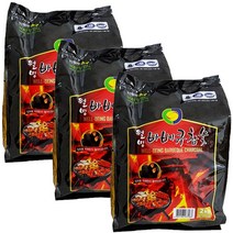 일루몬트 웰빙 바베큐 참숯 캠핑 삼겹살 바베큐 착화탄 2kg, 3개