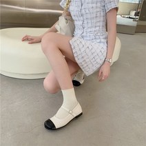일타스캔들 전도연 투톤 메리제인 플랫 슈즈 단화 부드러운 소가죽 클래식 구두