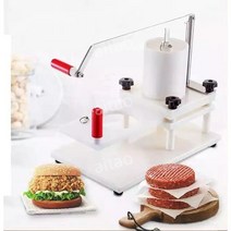 떡갈비 성형기 직경 110 130mm 업소용 수제 햄버거 원형 페티 제조기 몰드 누름판 틀, 110mm 1홀