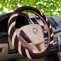 자동차 핸들 커버 여름 사계절 나무구슬 미끄럼 방지, 나무 구슬이 5 회 상감