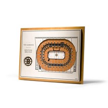 YouTheFan NHL 피츠버그 펭귄스 5겹 스타디움 뷰 3D 월 아트 - PPG 페인트 아레나 43.2 x 33cm(17, Boston Bruins