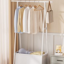 드레스룸 이동식 옷걸이 스탠드옷걸이 튼튼한행거 철제 수납 옷방 스탠딩 행거, GS_블랙 수납형