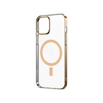 ISEE아이시Apple 맥세이프 호환 아이폰11휴대폰 투명 케이스 4종컬러 강력자석, 아이폰11프로 맥스, 골드